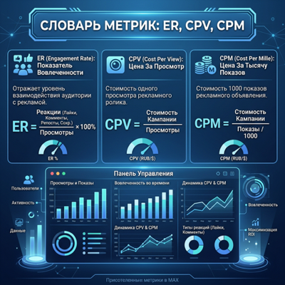 Что такое ERR, CPV, CPM в рекламе MAX: словарь метрик