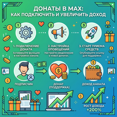 Донаты в MAX: как подключить и увеличить доход