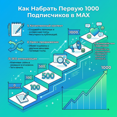 Как набрать первую 1000 подписчиков в MAX