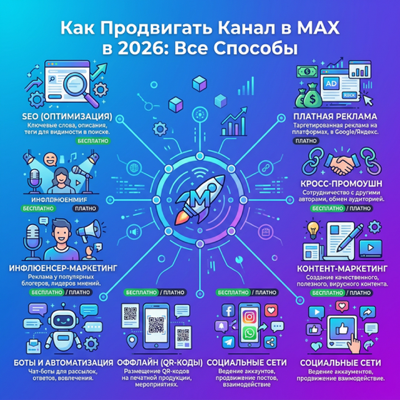 Как продвигать канал в MAX в 2026: все способы