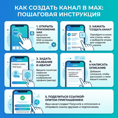 Как создать канал в MAX: пошаговая инструкция