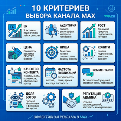 Как выбрать канал для рекламы в MAX: 10 критериев