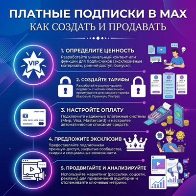 Платные подписки в MAX: как создать и продавать
