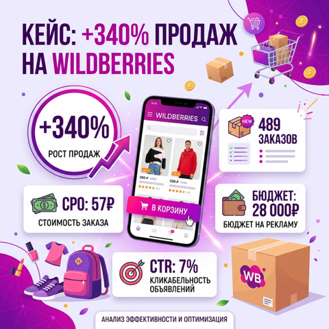 Кейс: Продавец на WB увеличил продажи на 340% через каналы-подборки в MAX